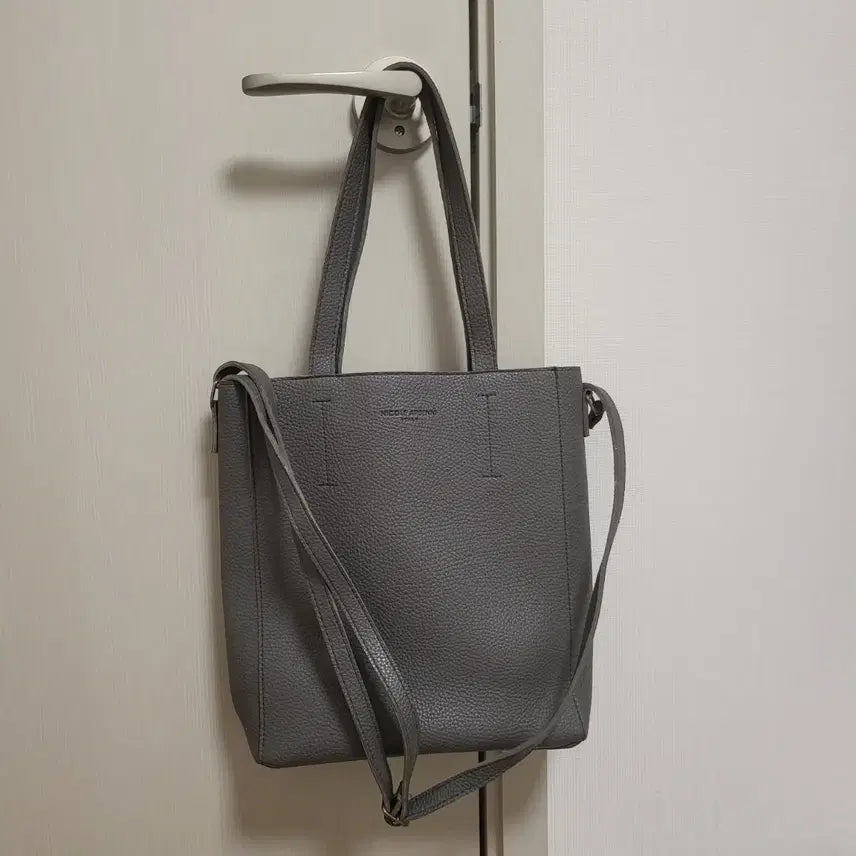 [BUNJANG] NICOLLE ARBENNI Gray Tote/Shoulder Bag / 니콜아르데니 그레이 토트백 겸 숄더백