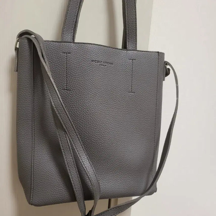 [BUNJANG] NICOLLE ARBENNI Gray Tote/Shoulder Bag / 니콜아르데니 그레이 토트백 겸 숄더백
