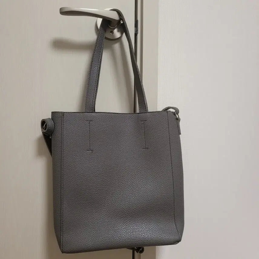 [BUNJANG] NICOLLE ARBENNI Gray Tote/Shoulder Bag / 니콜아르데니 그레이 토트백 겸 숄더백