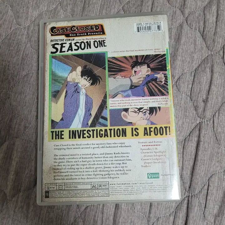 [BUNJANG] Case Closed Season 1 DVD / 명탐정 코난 CASE CLOSED 시즌1 DVD