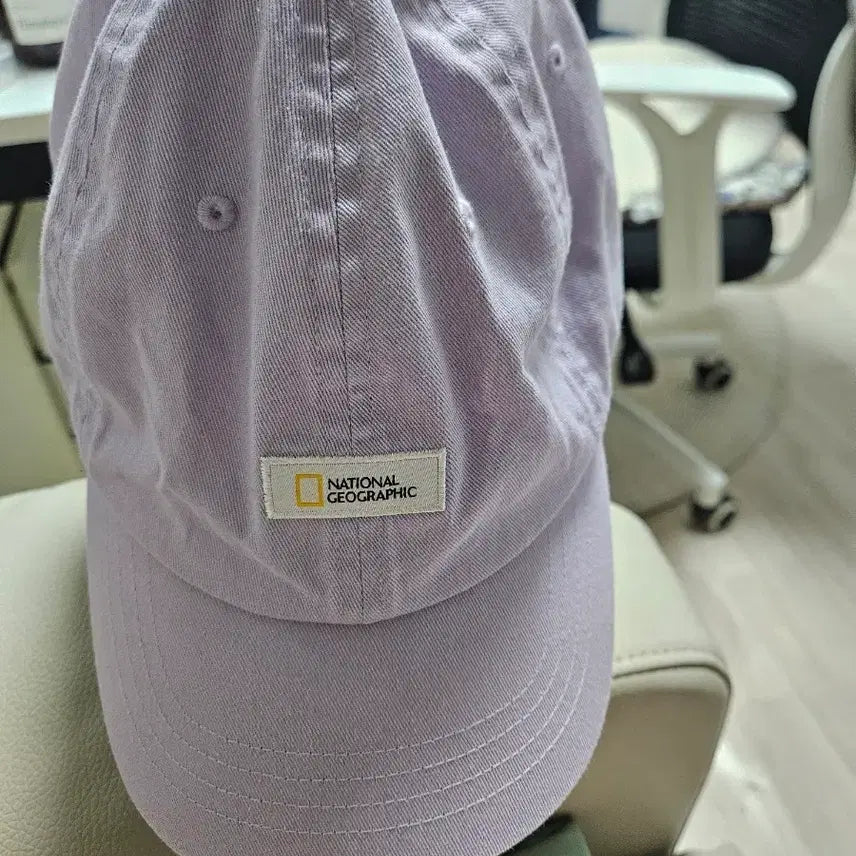 [BUNJANG] National Geographic Lilac Ball Cap / 내셔널지오그래픽 연보라 볼캡 모자