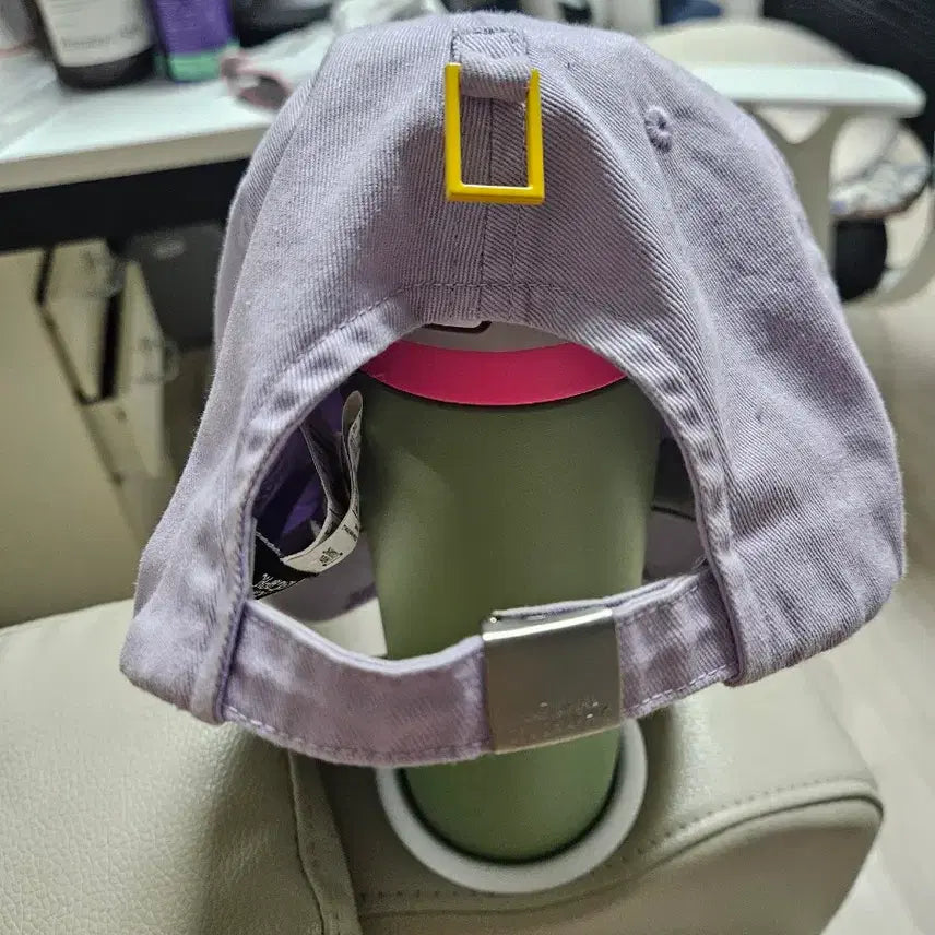[BUNJANG] National Geographic Lilac Ball Cap / 내셔널지오그래픽 연보라 볼캡 모자