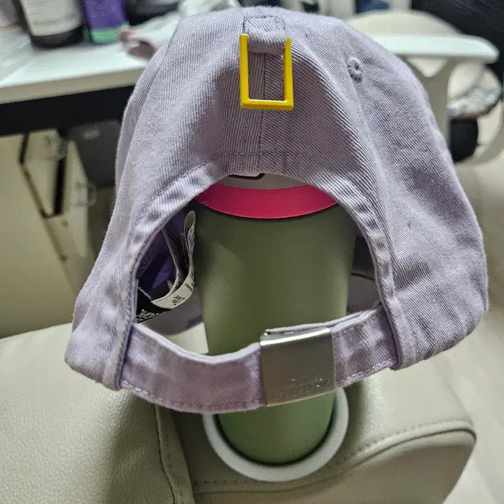 [BUNJANG] National Geographic Lilac Ball Cap / 내셔널지오그래픽 연보라 볼캡 모자