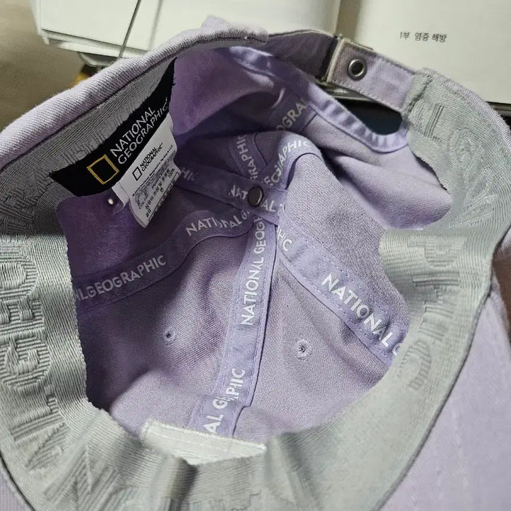 [BUNJANG] National Geographic Lilac Ball Cap / 내셔널지오그래픽 연보라 볼캡 모자