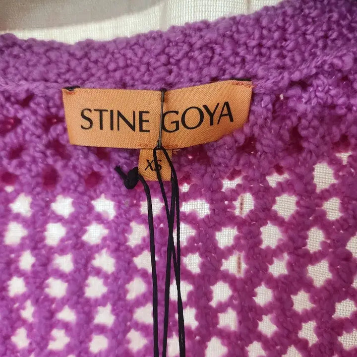 [BUNJANG] STINE GOYA Purple Crochet Cardigan / STINE GOYA 퍼플 크로셰 가디건
