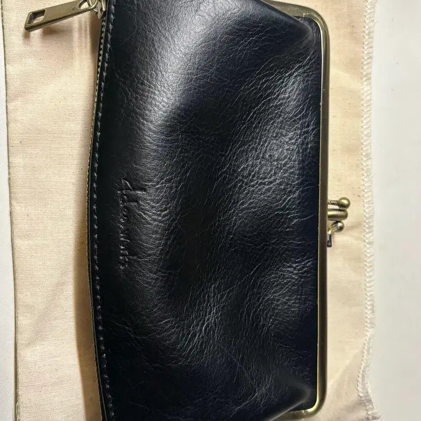 [BUNJANG] Fournier Works NOUVEAU Wallet L Black / 포디어웍스 누보 가죽 지갑 L 블랙