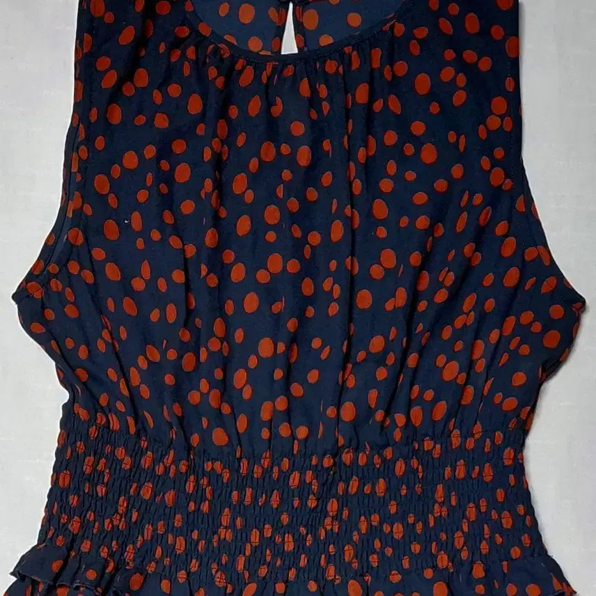 [BUNJANG] Mila Owen Dot Tiered Shirring Long Dress Size 0 / [정품] Mila Owen 도트 티어드 셔링 롱 원피스 (Size 0)