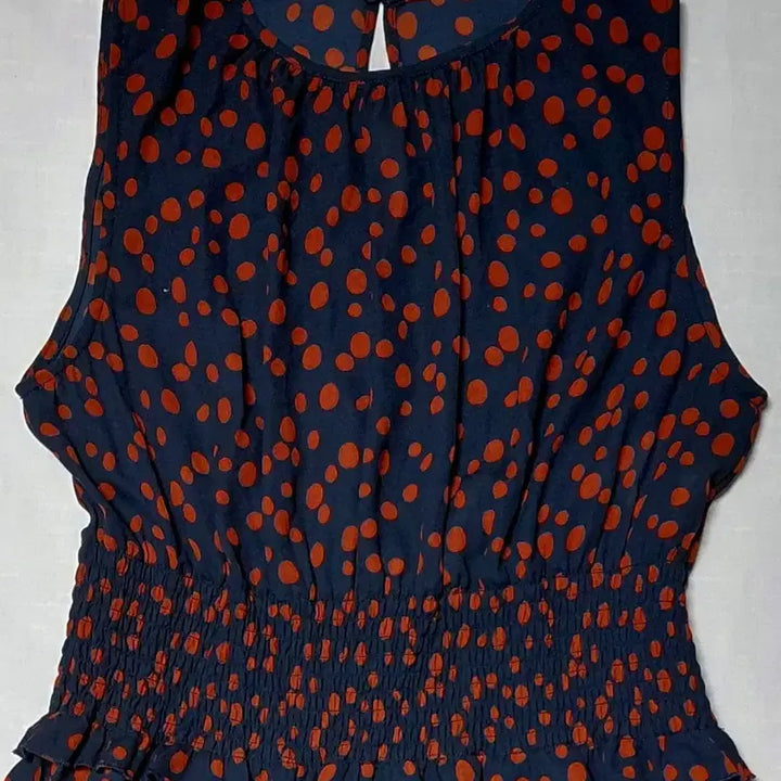 [BUNJANG] Mila Owen Dot Tiered Shirring Long Dress Size 0 / [정품] Mila Owen 도트 티어드 셔링 롱 원피스 (Size 0)