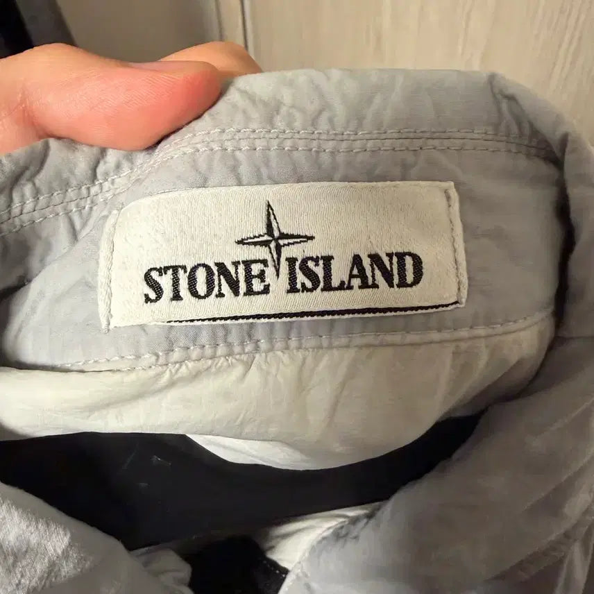 [BUNJANG] Stone Island Naslan Polartec Overshirt Jacket Light Gray / [XL] 21FW 스톤아일랜드 나슬란 폴라텍 오버 셔츠 자켓 라이트그레이