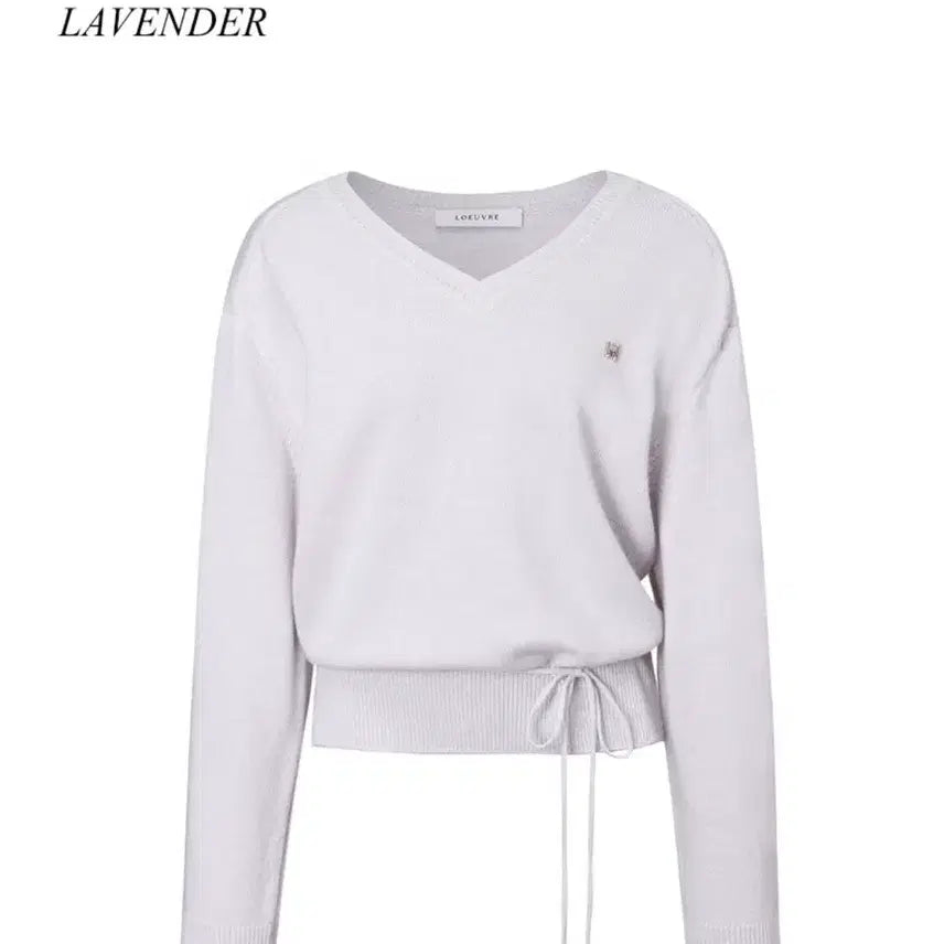 [BUNJANG] Loeuvre Lavender V-neck Knit Sweater / 루에브르 니트 판매합니다