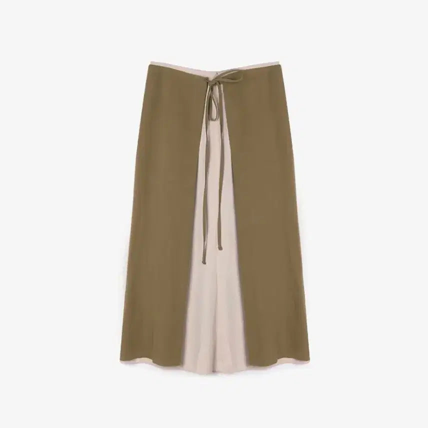 [BUNJANG] Trendier Apparel Beige Long Skirt / 옷장정리)트렌디어패럴 배색 스커트