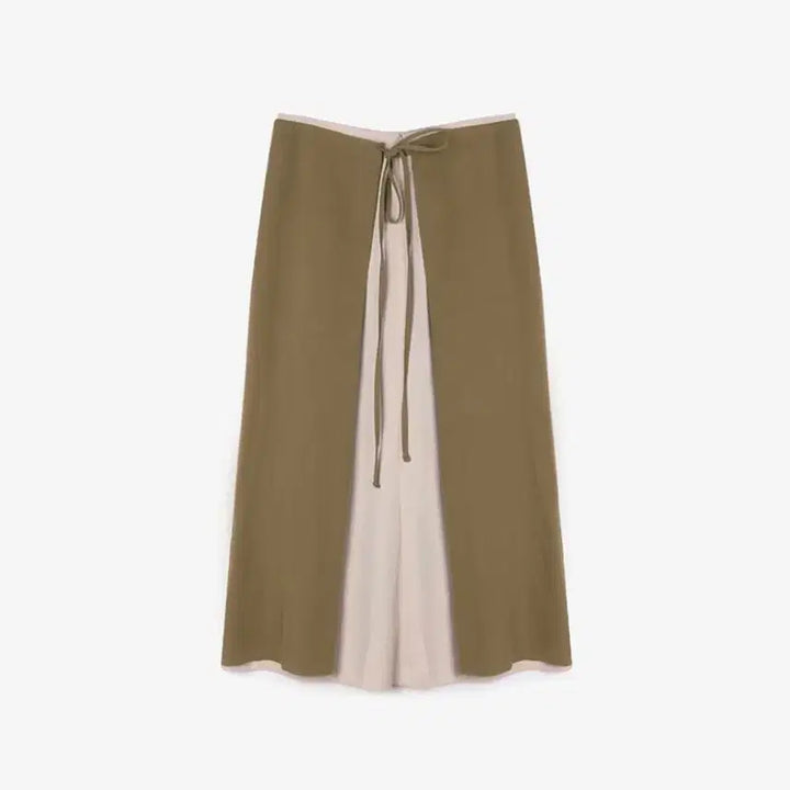[BUNJANG] Trendier Apparel Beige Long Skirt / 옷장정리)트렌디어패럴 배색 스커트