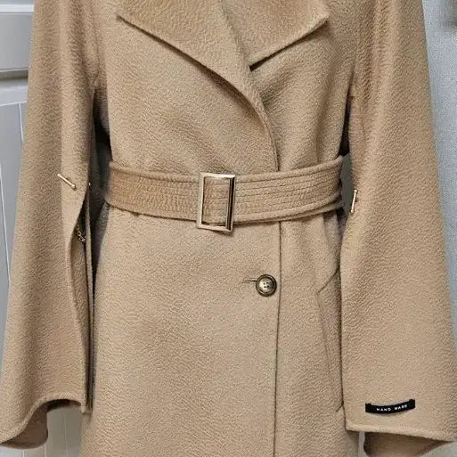[BUNJANG] ZULOG Camel Belted Cape Coat / 줄로그 카멜 벨티드 케이프 코트