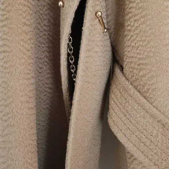 [BUNJANG] ZULOG Camel Belted Cape Coat / 줄로그 카멜 벨티드 케이프 코트