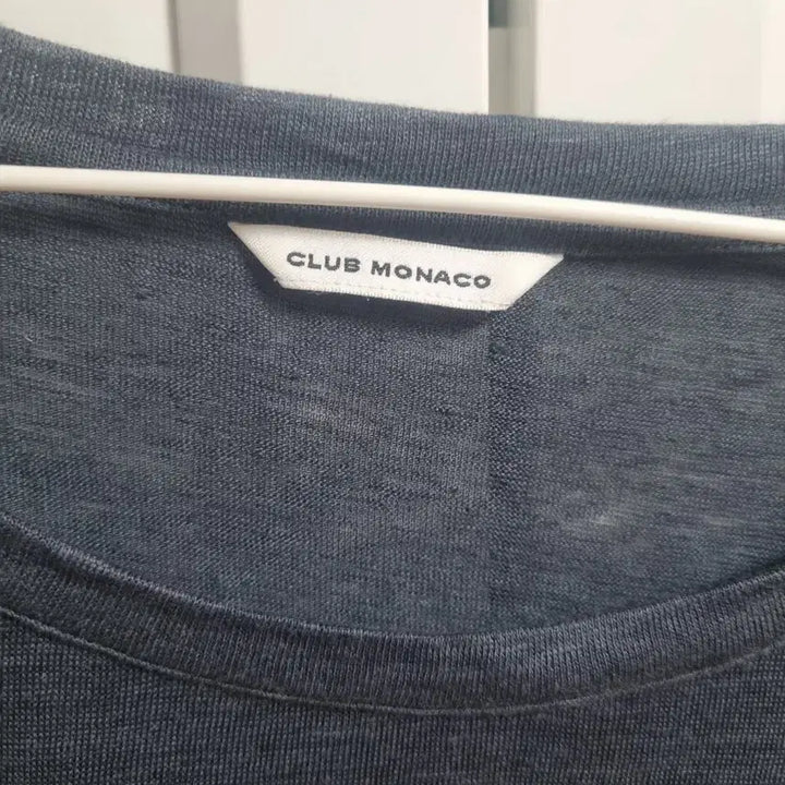 [BUNJANG] Club Monaco Lace Detail Navy T-shirt / 클럽모나코 레이스 반팔 티셔츠 네이비 스몰 club monaco 면티