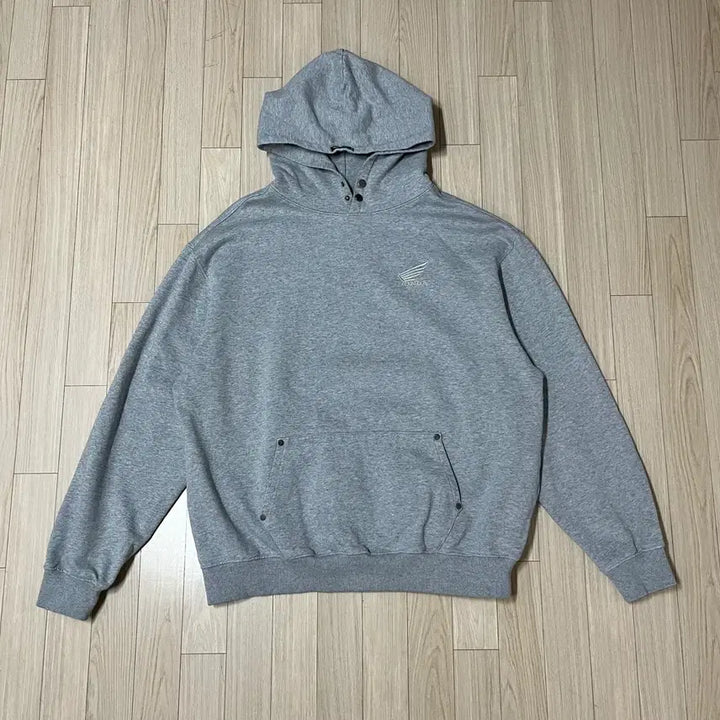 [BUNJANG] Honda Motorcycle Apparel Gray Hoodie / 혼다 모터사이클 어패럴 후드티