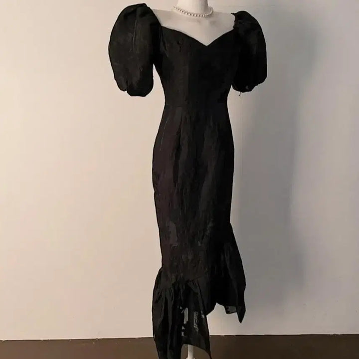 [BUNJANG] Puff Long Dress / 퍼프 롱 원피스