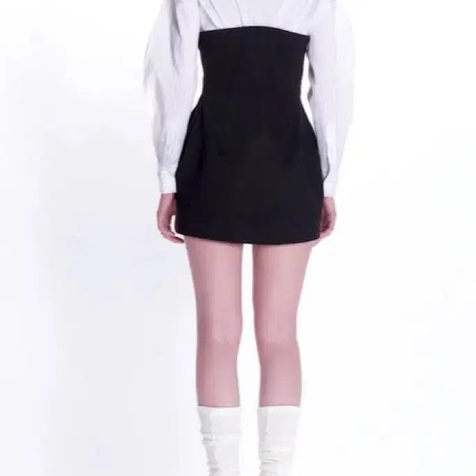 [BUNJANG] Instant Funk Shirt Mix Dress Black Size 2 / 인스턴트펑크 셔츠믹스원피스 블랙 2사이즈