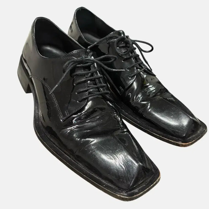 [BUNJANG] Martin Rose Square Toe Patent Leather Derby Shoes / 마틴로즈 스퀘어토 페이던트 유광 더비 슈즈 43 280 로퍼