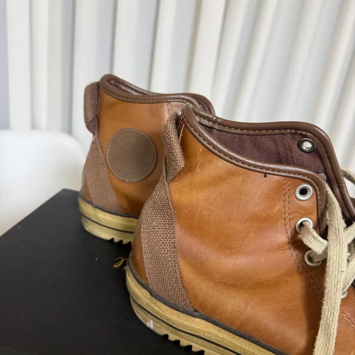 [BUNJANG] Converse Chuck Taylor Brown Leather Sneakers / 컨버스 척테일러 브라운 레더 285