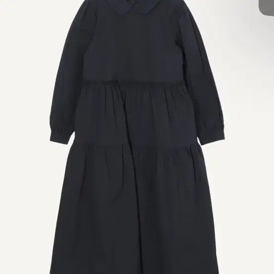 [BUNJANG] Eunoia Round Collar Black Long Dress / Eunoia 라운드 칼라 블랙 롱 원피스