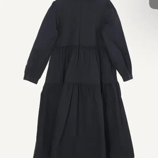 [BUNJANG] Eunoia Round Collar Black Long Dress / Eunoia 라운드 칼라 블랙 롱 원피스