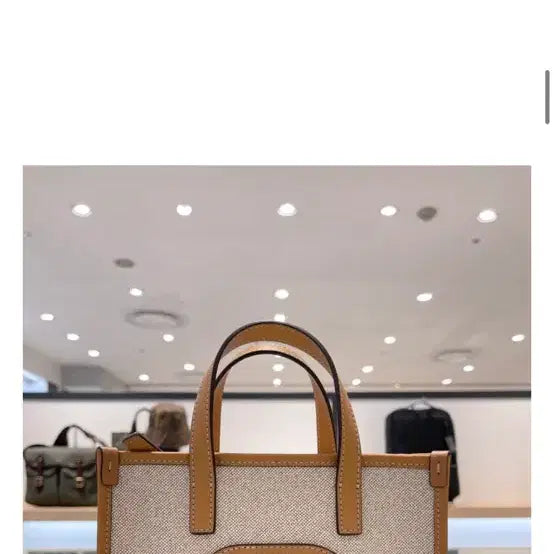 [BUNJANG] Hazzys Canvas Tote &amp; Shoulder Bag S / 헤지스 캔버스 토트 및 숄더백 S
