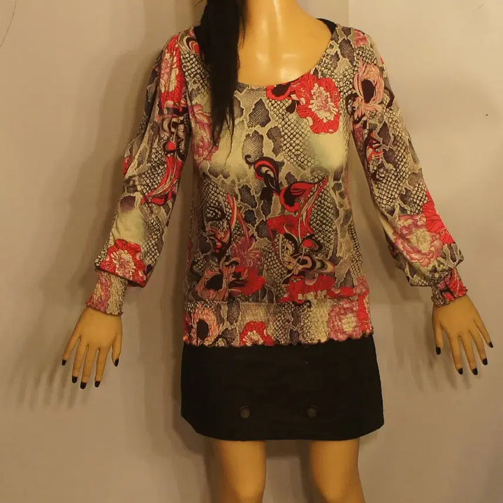 [BUNJANG] 1901 Retro Flower Print Blouse Women&
