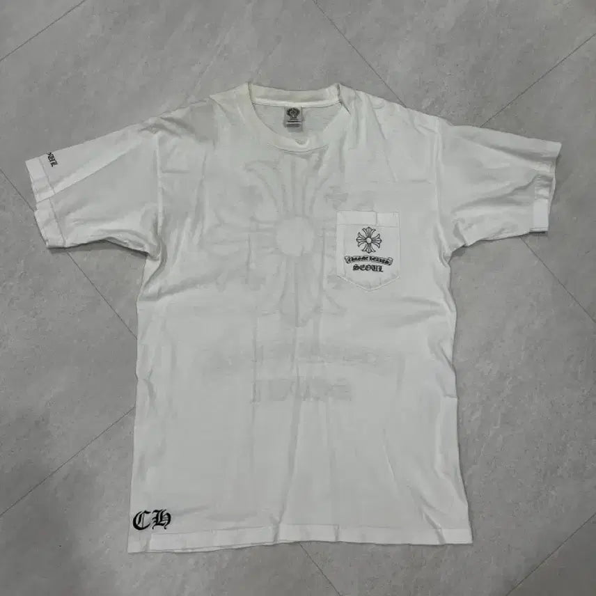 [BUNJANG] Chrome Hearts Scroll Cross Seoul Limited Edition T-shirt / 크롬하츠 스크롤 크로스 서울 반팔