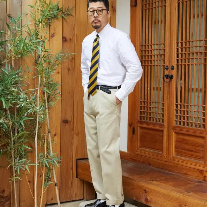 [BUNJANG] Rinets White Oxford Shirt / 리넥츠 화이트 옥스포드 셔츠