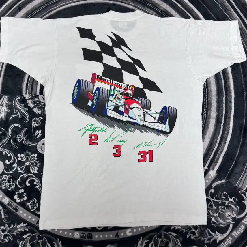 [BUNJANG] 90s Marlboro Racing T-Shirt / (XL) 90s 빈티지 말보로 프로모 레이싱 반팔 티셔츠