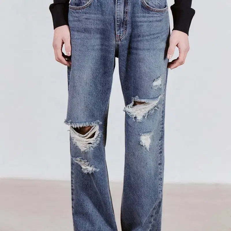 [BUNJANG] Branded KURABO Denim Jeans / 32 브랜디드 51051 KURABO 쿠라보 찢청 데님 팬츠