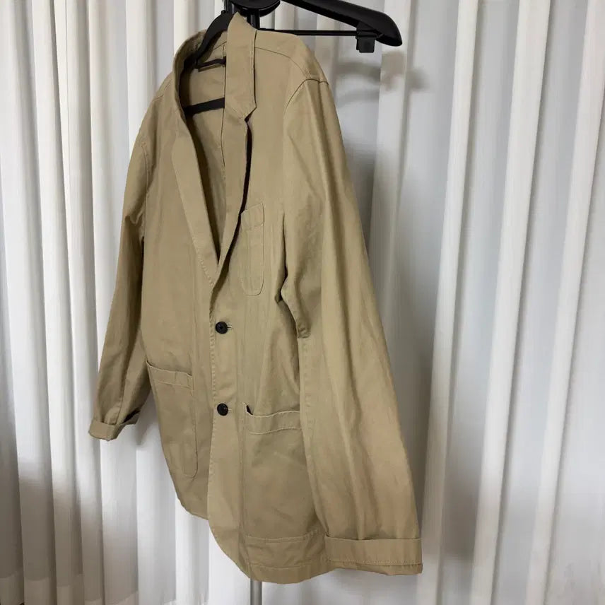 [BUNJANG] CITY WALKERS Cotton Blazer Beige 2XL / 무신사 시티워커스 코튼 블레이저 베이지 2XL
