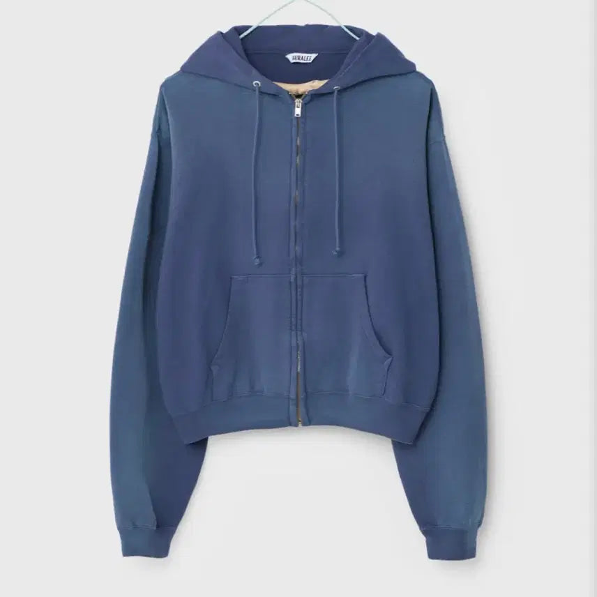 [SOLD OUT] [4] 25aw 오라리 다이드 피마 스웻 후드집업 라이트네이비