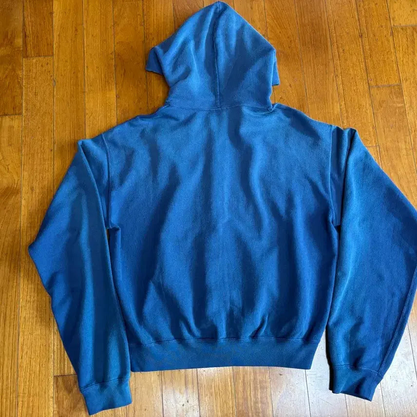 [SOLD OUT] [4] 25aw 오라리 다이드 피마 스웻 후드집업 라이트네이비