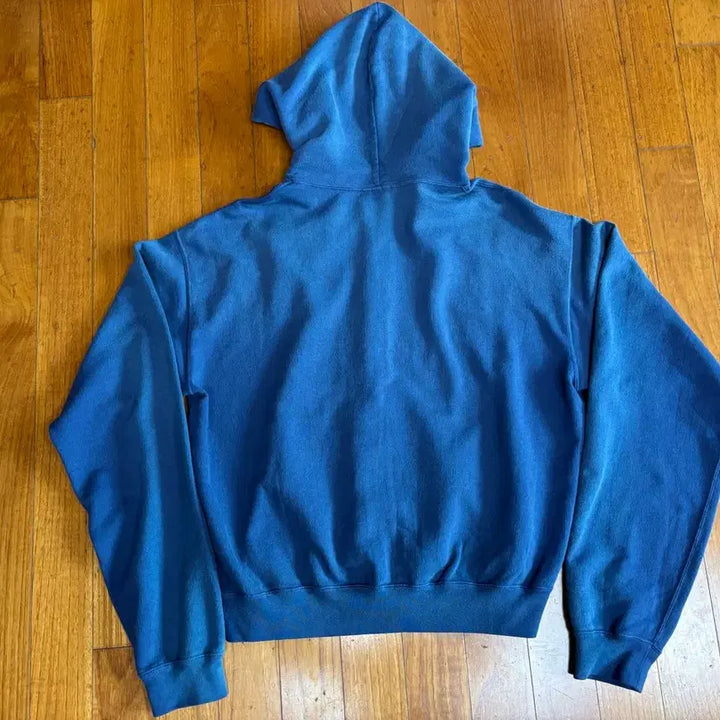 [SOLD OUT] [4] 25aw 오라리 다이드 피마 스웻 후드집업 라이트네이비