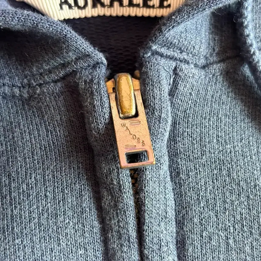[SOLD OUT] [4] 25aw 오라리 다이드 피마 스웻 후드집업 라이트네이비