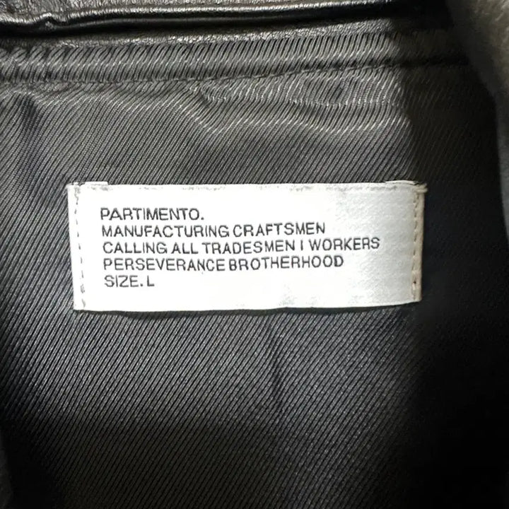 [BUNJANG] Partimenter Leather Jacket L / 파르티멘터 레더 자켓 L