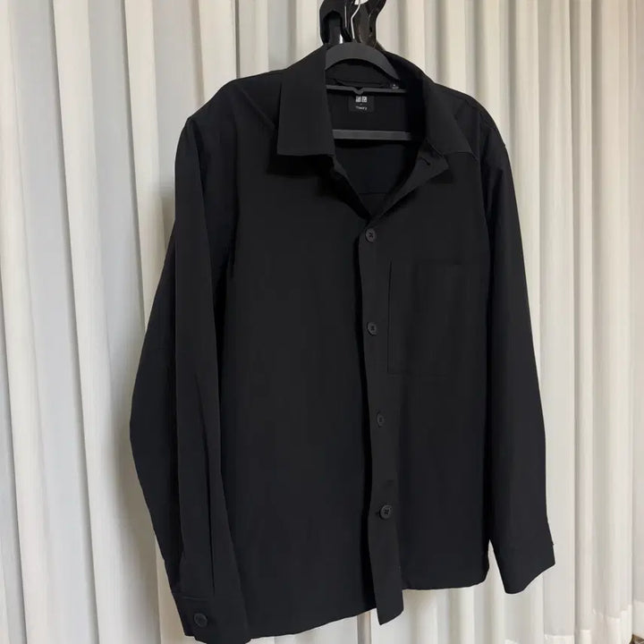 [BUNJANG] Uniqlo Theory Shirt Jacket Black XL / 유니클로 x Theory 셔츠형 자켓 블랙 XL