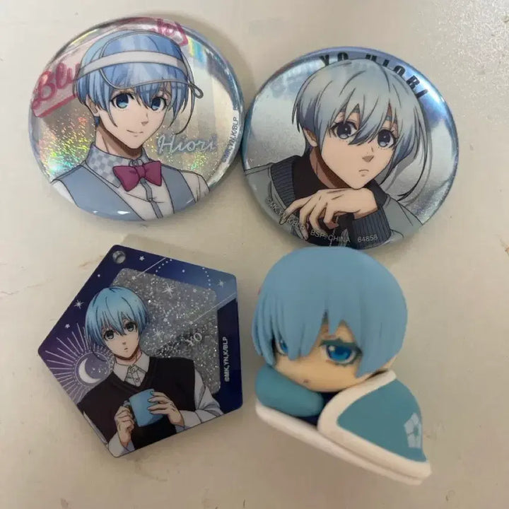 [BUNJANG] Blue Lock Hiori Goods Bundle Set / 블루록 히오리 굿즈 세트 (캔뱃지, 피규어)