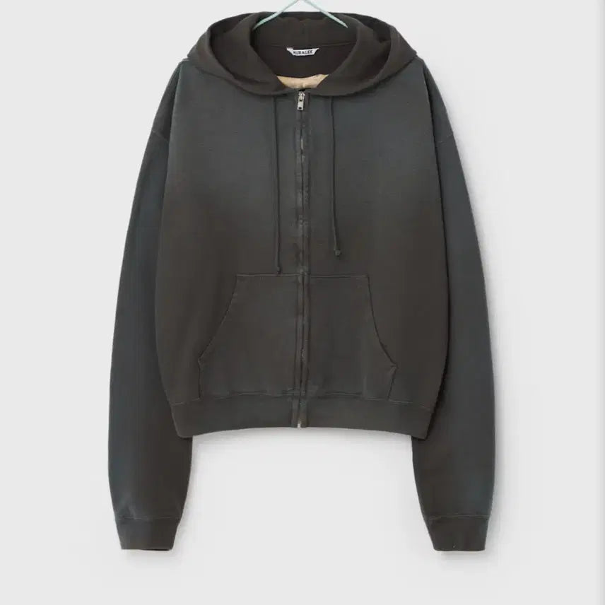 [SOLD OUT] [4] 25aw 오라리 다이드 피마 스웻 후드집업 잉크블랙