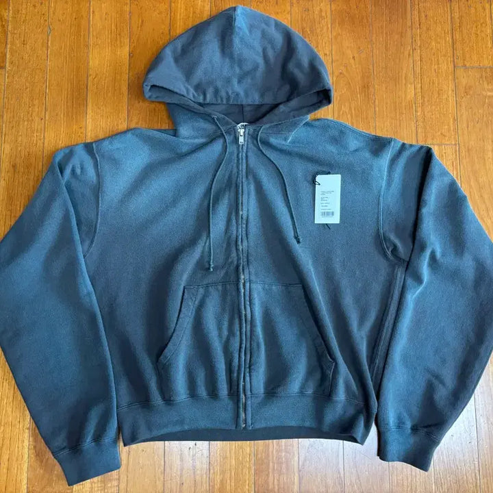 [SOLD OUT] [4] 25aw 오라리 다이드 피마 스웻 후드집업 잉크블랙