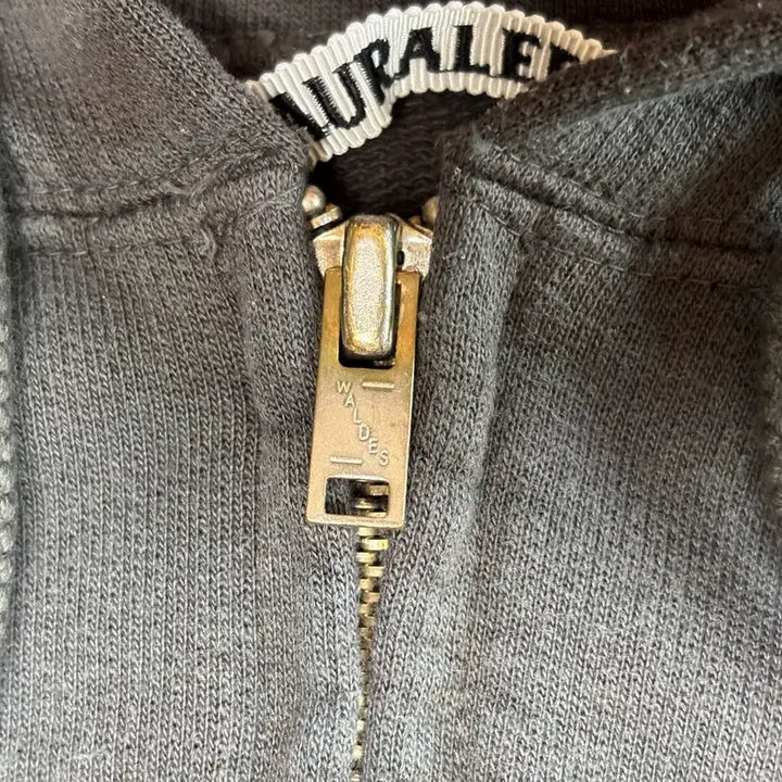 [SOLD OUT] [4] 25aw 오라리 다이드 피마 스웻 후드집업 잉크블랙