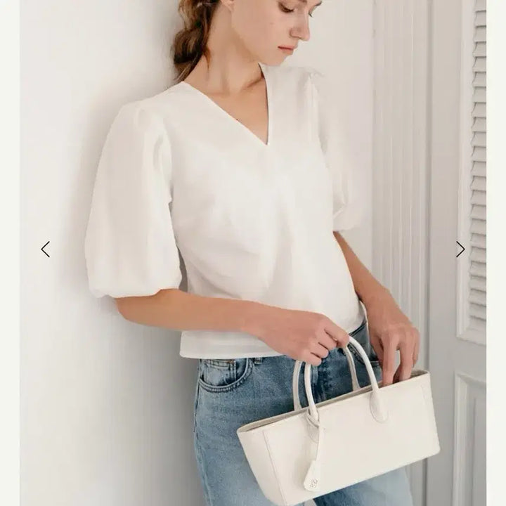 [BUNJANG] SIE Le Celina Cotton Blouse Ivory S / 시에 SIE 르 셀리나 코튼 블라우스 아이보리 S