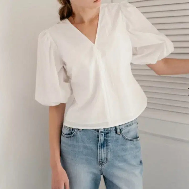 [BUNJANG] SIE Le Celina Cotton Blouse Ivory S / 시에 SIE 르 셀리나 코튼 블라우스 아이보리 S
