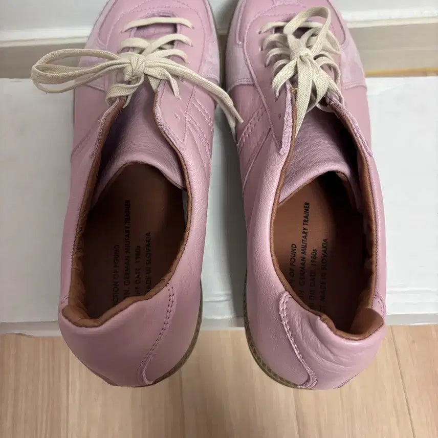 [SOLD OUT] 새상품) 275 (43) 리프로덕션오브파운드 독일군 스니커즈 핑크