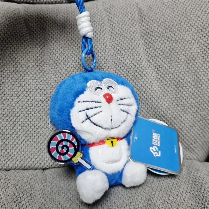 [BUNJANG] Doraemon Candy Plush Keychain / 도라에몽 사탕 인형 키링