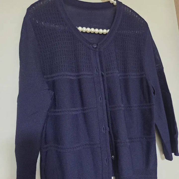 [SOLD OUT] 90)여름 네이비 니트 가디건 66사이즈