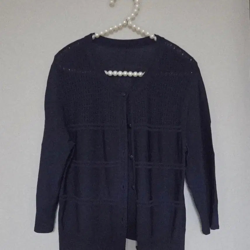 [SOLD OUT] 90)여름 네이비 니트 가디건 66사이즈