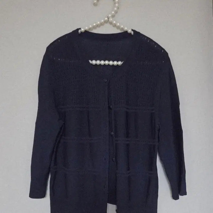 [SOLD OUT] 90)여름 네이비 니트 가디건 66사이즈